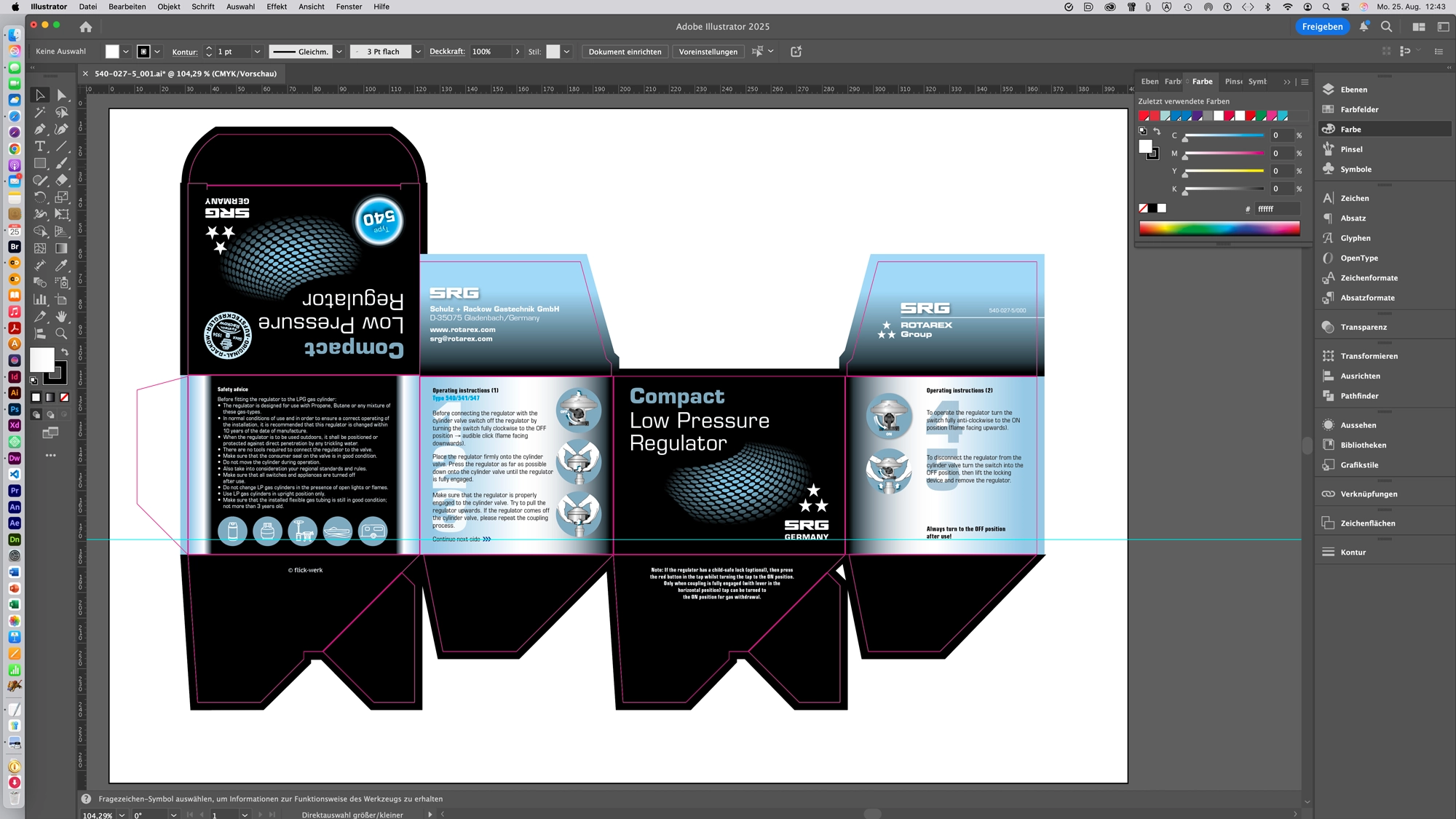 9 - Illustrator: Faltschachtel